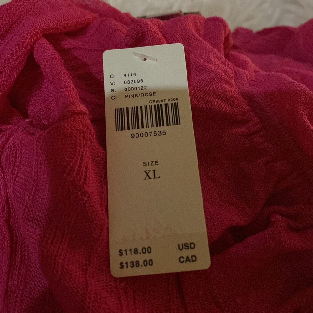 Maeve By Anthropologie Linen Ruffled Wrap Cardigan Sweater - Picture 6 of 10